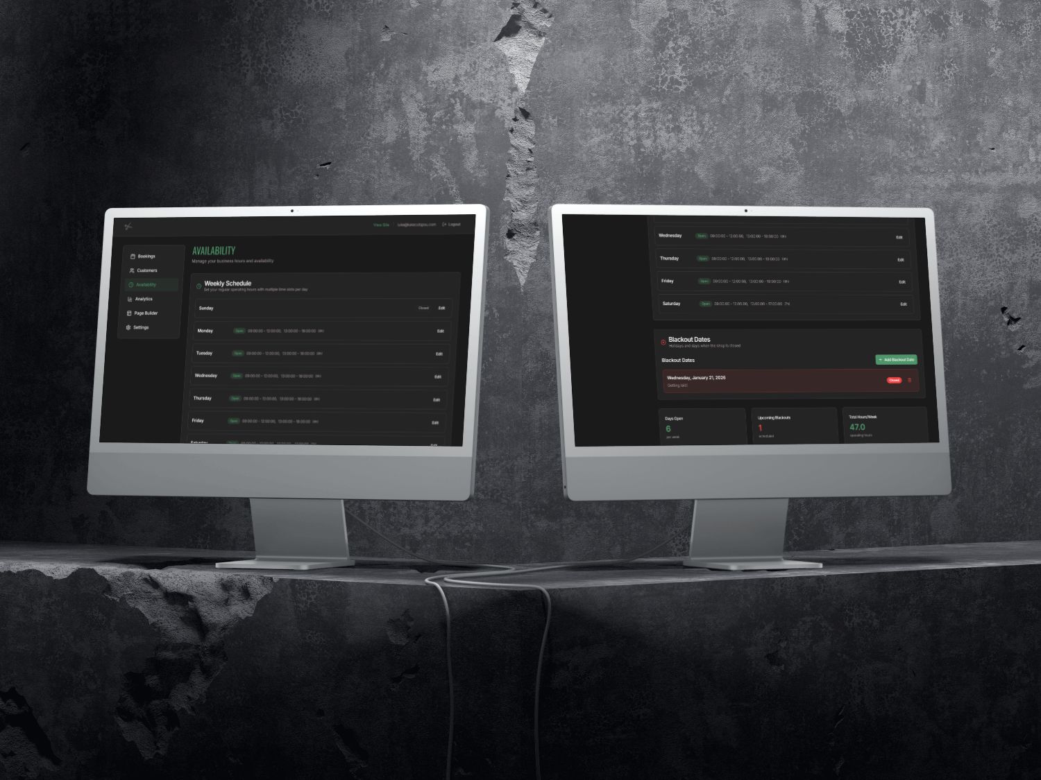 Lukecuts, booking management suite